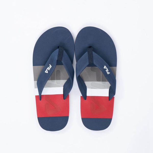 Chanclas Fila Hombre Rojas / Azul Marino / Blancas - Stefano - España 489672QBL